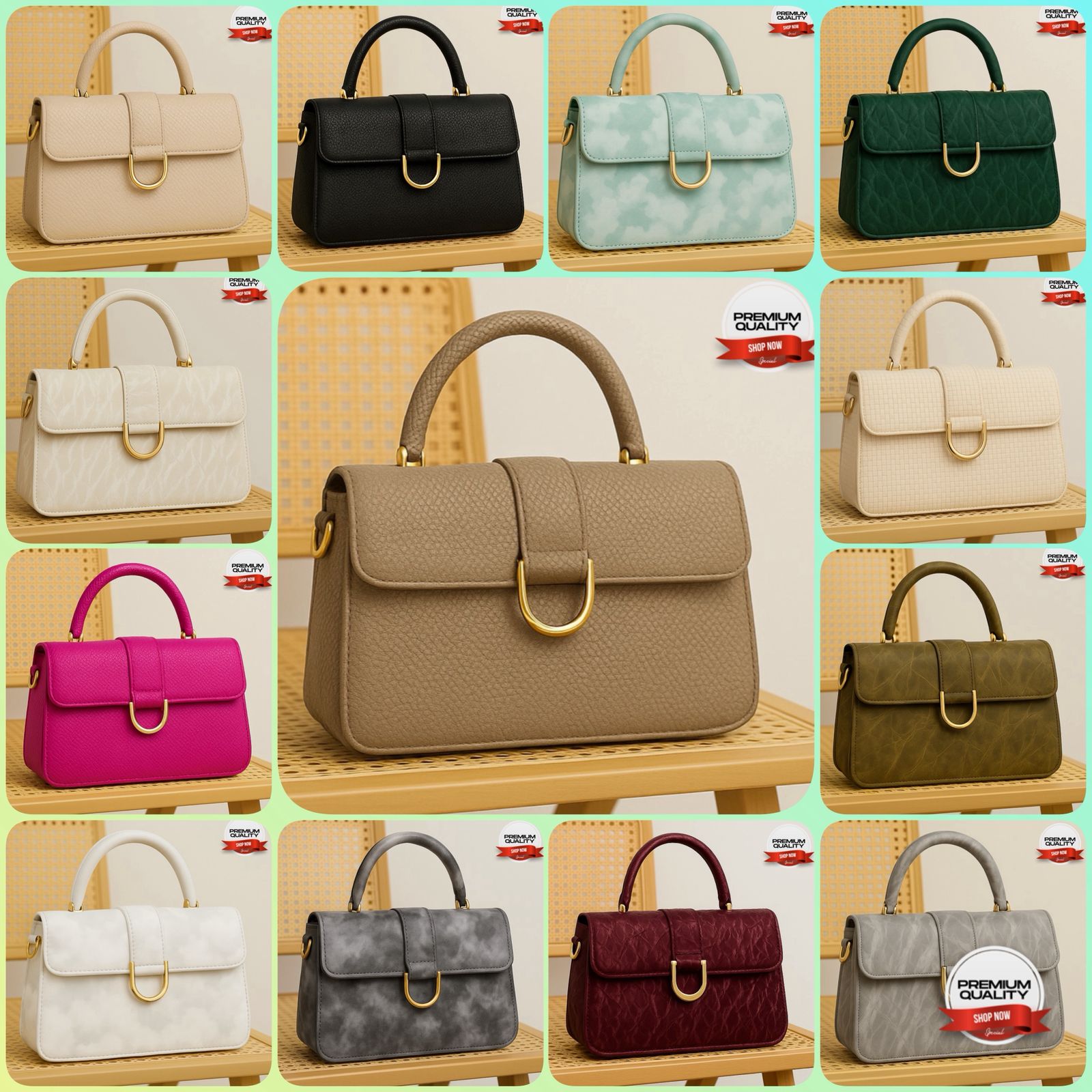 Premium PU Leather Shoulder Bag